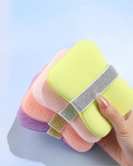 1/4PCS Sponge Soap Bag Bath Cleansing Foaming Net Pouch Body Exfoliating Scrubber Sponges Bathroom Nylon Soap Pocket