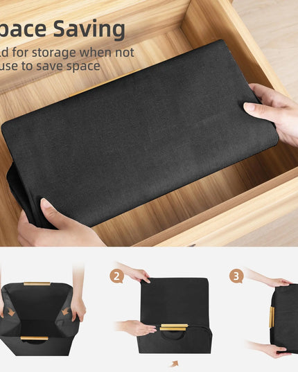 Large Waterproof Laundry Basket with Dual Handles Versatile Storage Solution for Bedroom Bathroom and Dorm for Clothes and Toys