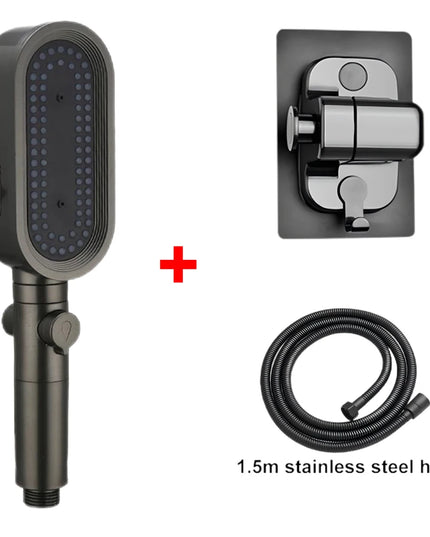 3 Modes Powerful Shower Head Anti-clogging and Easy To Clean Anti Anti-limescale Shower Head Handheld Flexible Bath  Shower Head