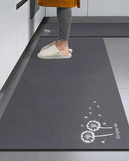 Non-slip Kitchen Mat Long Rugs Crystal Velvet Carpet for Living Room Absorbent Foot Mats Bedroom Doormat Alfombra Small Rugs