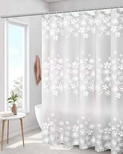 Mildew Proof Shower Curtain High Quality PEVA with 12 Hook Bathroom Curtain 180*150cm Thickened Printed Shower Curtain