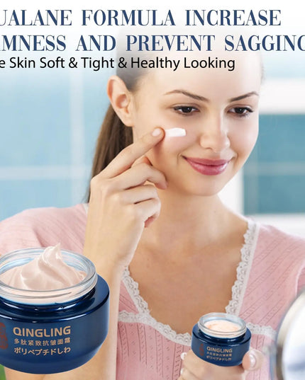 Japanese Collagen Face Cream Lifting Firming Cream Moisturizing, Illuminating,Reduces Wrinkles & Fine Lines Brighten Skin