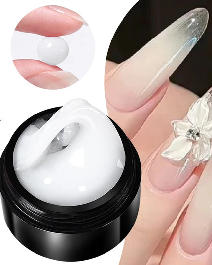 BORN PRETTY 15ml Clear Non Stick Hand Extension Gel 3D Shaping Sculpting Carving Nail Art Solid Hard Gel for Fake Nail
