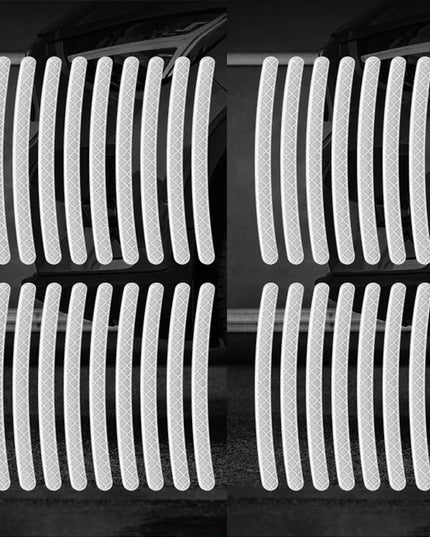 Car Wheel Hub Reflective Stripes Sticker Driving Safety Tire Decor Warning Sticker Warning Reflective Tape Car Accessories