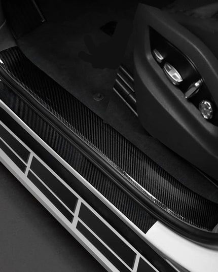 Nano Carbon Fiber Car Stickers DIY Paste Protector Strip Auto Door Sill Side Mirror Anti Scratch Tape Waterproof Protection Film