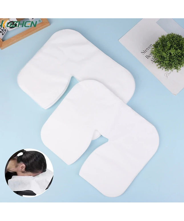 100/200Pcs SPA Face Massage Pad Beauty Salon Massage Headrest Pad Disposable Cotton Pillow Towel Cover Face Skin Care Tool