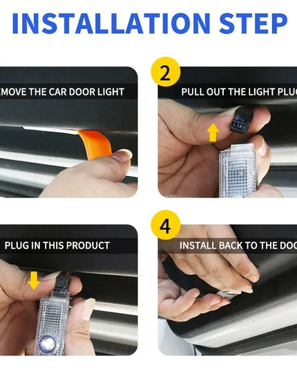 2Pcs Fashion LED Car Door Welcome Light Logo Projector for Alfa Romeo Spider Giulia Giulietta 147 156 159 Mito Stelvio GT Spider