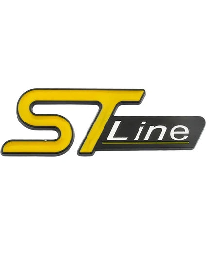 For FORD ST LINE Logo Front Grill Emblem Badge Car Rear Trunk Sticker Decals Focus Kuga Fiesta Mondeo ESCAPE Ecoboost