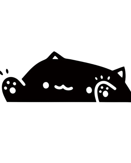 Cat Car Sticker Kitten Knocking on Window Cute Personality For Car Body Bumper Windows Motorcycle Laptop Wall Auto Accessories