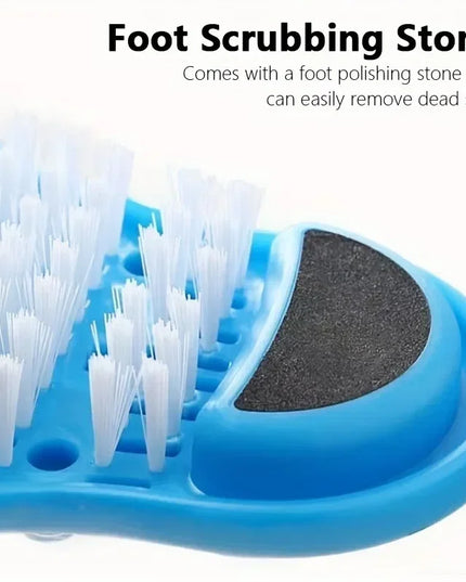 1PC Shower Foot Scrubber Massager Cleaner Spa Exfoliating Washer Wash Slipper Tools Bathroom Bath Foot Brushes Remove Dead Skin