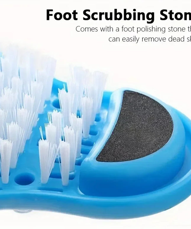1PC Shower Foot Scrubber Massager Cleaner Spa Exfoliating Washer Wash Slipper Tools Bathroom Bath Foot Brushes Remove Dead Skin