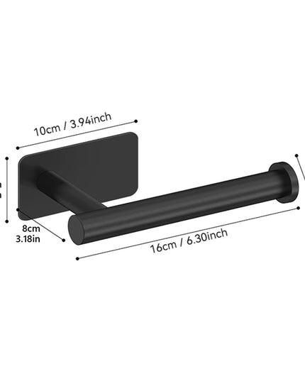 1pc Stainless SteelPaper Towel Holder for Kitchen, Adhesive Under Cabinet Paper Towel Roll Rack for Bathroom Towel