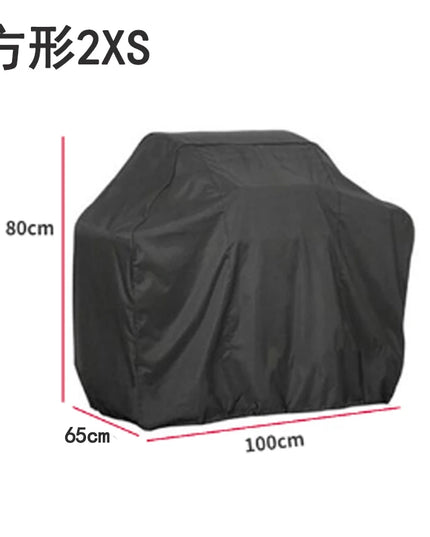 BBQ Cover Anti-Dust Waterproof Heavy Duty Grill Cover Rain Protective Round Rectangle Outdoor Barbecue Cover Accessories