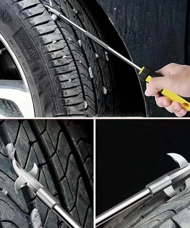 Car tire stone cleaning tool multifunctional tire stone cleaning hook stone picking device buckle picking hook removal stone
