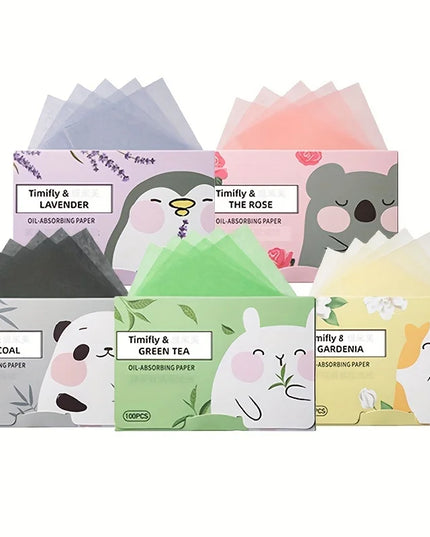 100 Pieces Of Oil Blotting Papers For Long-Lasting Effective Deep Pore Oil Control, Gentle Instant Oil Control For Face