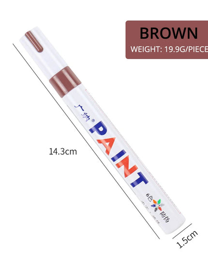 1pcs White Waterproof Cars Wheel Tire Oily Mark Pen Auto Rubber Tyre Paint Pen Cd Metal Permanent Paint Marker Graffiti Touch Up