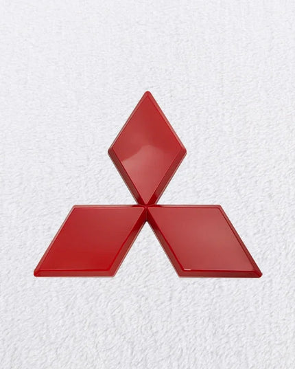 ABS Car Front Grill Emblem Rear Trunk Badge Sticker for Mitsubishi Outlander Ralliart Lancer ASX Pajero Delica EVO Colt Triton