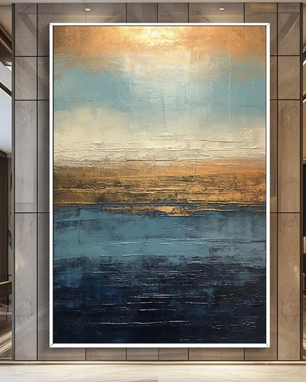 Abstract Texture Oil Painting On Canvas Minimalist Art Large Wall Art Gold Wall Decor Handmade Painting Living Room Decor Gift