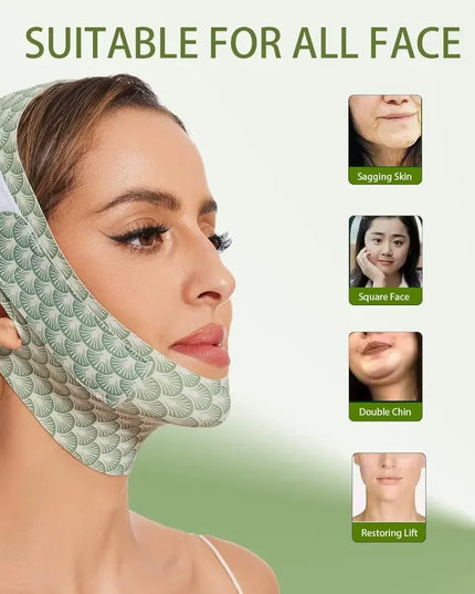 Women Face Lifting Belt Face Slimming Bandage V Line Shaper Chin Cheek Lift Up Anti Wrinkle Mask Facial Beauty Skin Care 2027