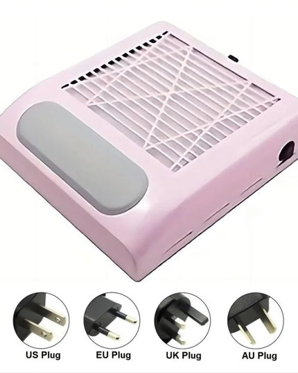 Professional Powerful Nail Duster Exhaust Fan for Nail Art Vacuum Collector Gel Nail Duster for Nail Art Salon Equipment