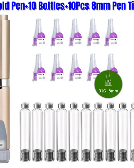 For Insulin Injection Pen 10pcs 3ml Empty Cassette Bottle Magic Pen Insulin Cartridges Health Medical Beauty Care Accessories