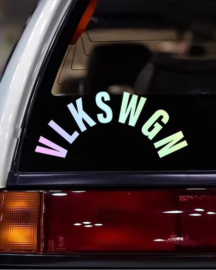 VLKSWGN Rear Wiper Window Car Stickers Vinyl Text Style Decorative Decals Car Styling for Truck Motorbike Helmet Decoration