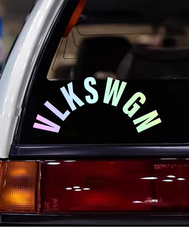 VLKSWGN Rear Wiper Window Car Stickers Vinyl Text Style Decorative Decals Car Styling for Truck Motorbike Helmet Decoration