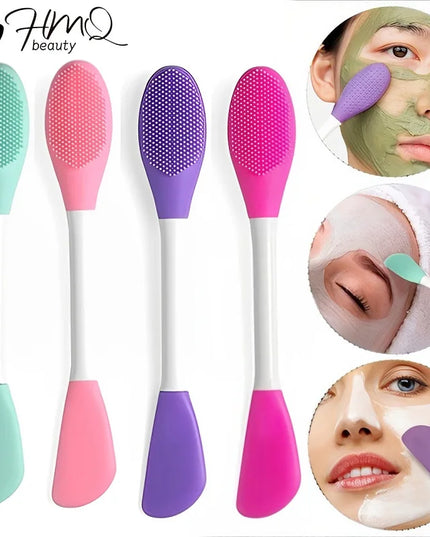 8/4/2pcs Face Brush Set Silicone Facial Mask Applicator Double-head Lotion Spatula Blackhead Face Lip Exfoliator Skin Care Tools