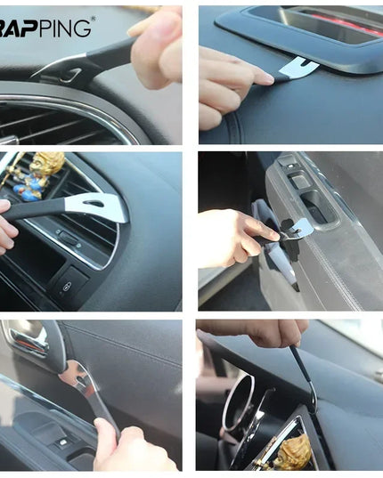 Car Interior Clip Panel Trim Hand Tools Stainless Steel Durable Trim Removal Level Pry Plate Buckle Driver for Car Accessories