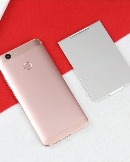 Aluminum Folding Mirror Pocket Mini Portable Makeup Mirrors Travel Hand Small Mirror Vanity Foldable Compact Cosmetics Tools