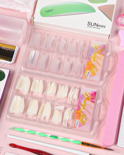 Nail Acrylic Powder and Liquid Monomer Nails Art Decoration For Manicure Set Kit Crystal Nail Glitter 3D Nail Tips Carving Tools