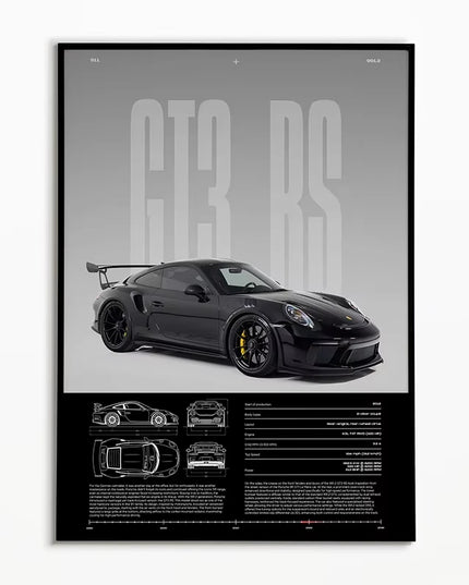 Black & White Famous Cars Posters Classic Car Photography Print Man Cave Canvas Painting Wall Art Pictures for Home Decoration