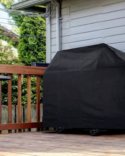 BBQ Cover Anti-Dust Waterproof Heavy Duty Grill Cover Rain Protective Round Rectangle Outdoor Barbecue Cover Accessories