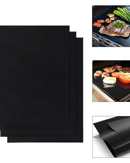 1-6Pcs BBQ Grill Mat Non-stick Mat Heat Resistant Grill Mat Outdoor Baking Reusable Barbecue Party Mat 40x50cm 33x40cm