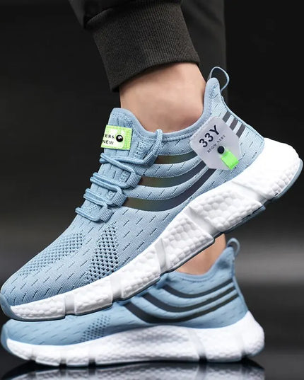 Men Casual Sport Shoes Breathable Lightweight Sneakers Outdoor Mesh Black Running Shoes Athletic Jogging Tenis Walking Shoes