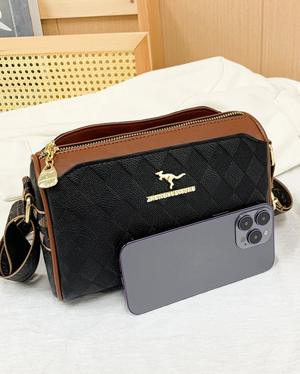 Luxury High Quality Women Messenger Bag Famous Designer Lady Shoulder Bags Fashionable Checkered Trendy Crossbody Bolsas Sac A