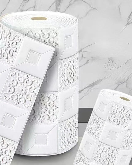 70cmx2m Meter Foam 3D Wall Stickers Self Adhesive Panel Home Decor Living Room Bedroom House Decoration Bathroom Brick Wallpaper