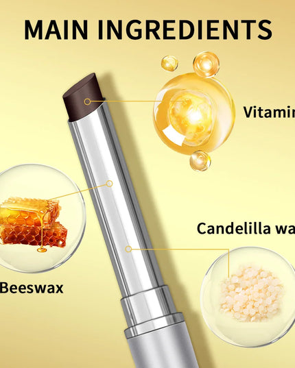 Honey Lipstick Tinted Lip Balm Sheer Lightweight Lip Stain for All Skin Moisturizing Nourishing Lipstick Pack of Black & Pink