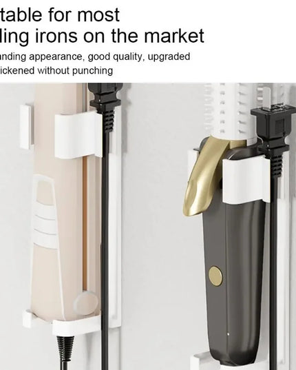 Wall Mount Holder For bathroom Hair Curling Iron Aluminum Organizor Storage Rack Suitable Various Curly Hair Sticks