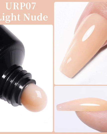 UR SUGAR 15ml Nail Extension Gel Soak Off UV LED Acrylic Crystal White Clear Nude Gel Nail Polish UV Construction Gel