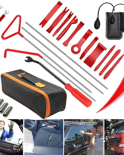 Car Wedge Pump Locksmith Thickened Door Repair Air Cushion Emergency Open Unlock Tool Kit With Long Reach Grabber