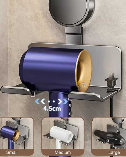 Hair Dryer Holder Wall Dryer Cradle Straightener Stand Hairdryer Organizer Box Toilet Blower Holder Shelf Bathroom Accessories