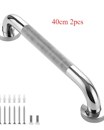 Bathroom Tub Toilet Handrail Grab Bar Stainless Steel 300/400/500Mm Anti Slip Shower Safety Support Handle Towel Rack