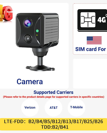 PEGATAH WIFI 4G 5MP Mini Security IP Camera Wireless Night Smart Home Baby Monitor Vision CCTV Surveillance 2400mAh Camera