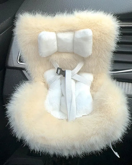 15-17cm Car Doll Seat Safety Seat Cute Doll Air Outlet Decoration High-grade Car Interior Decoration