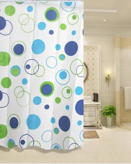 180*200cm Bathroom Curtain Waterproof Shower Curtain with 12 Curtain Hooks and Rings Shower Curtain Set