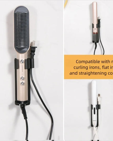 Wall Mount Holder For bathroom Hair Curling Iron Aluminum Organizor Storage Rack Suitable Various Curly Hair Sticks