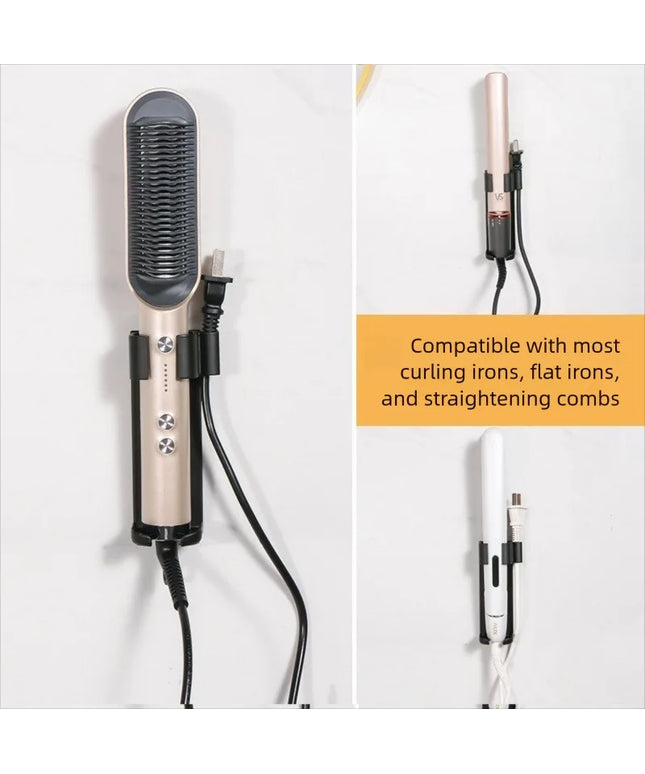 Wall Mount Holder For bathroom Hair Curling Iron Aluminum Organizor Storage Rack Suitable Various Curly Hair Sticks