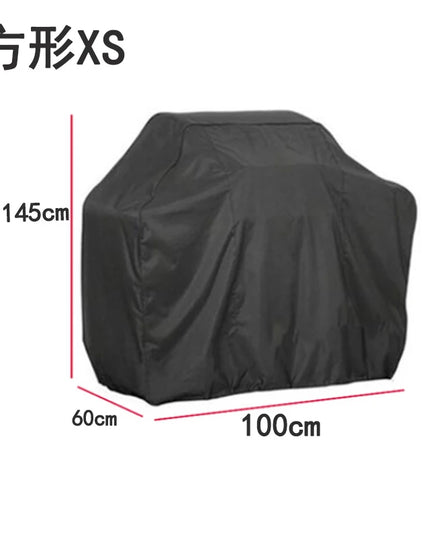 BBQ Cover Anti-Dust Waterproof Heavy Duty Grill Cover Rain Protective Round Rectangle Outdoor Barbecue Cover Accessories