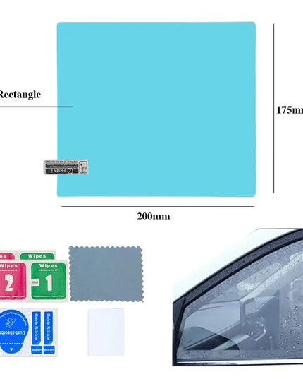 2/4pcs Car Rearview Mirror Sticker Side Window Rainproof Clear Film Anti Fog Window Mirror Film Protective for Car Accessories